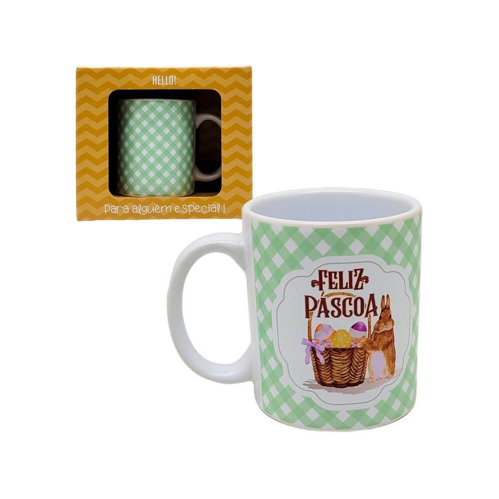 CANECA GM FELIZ PASCOA 330ML P9-1 CANECA FELIZ PASCOA 330ML P9-1, CANECA PASCOA, CANECA FELIZ PASCOA, CANECA PRESENTE, CANECA DE CERAMICA, CANECA HELLO, CANECA, PASCOA Cozinha