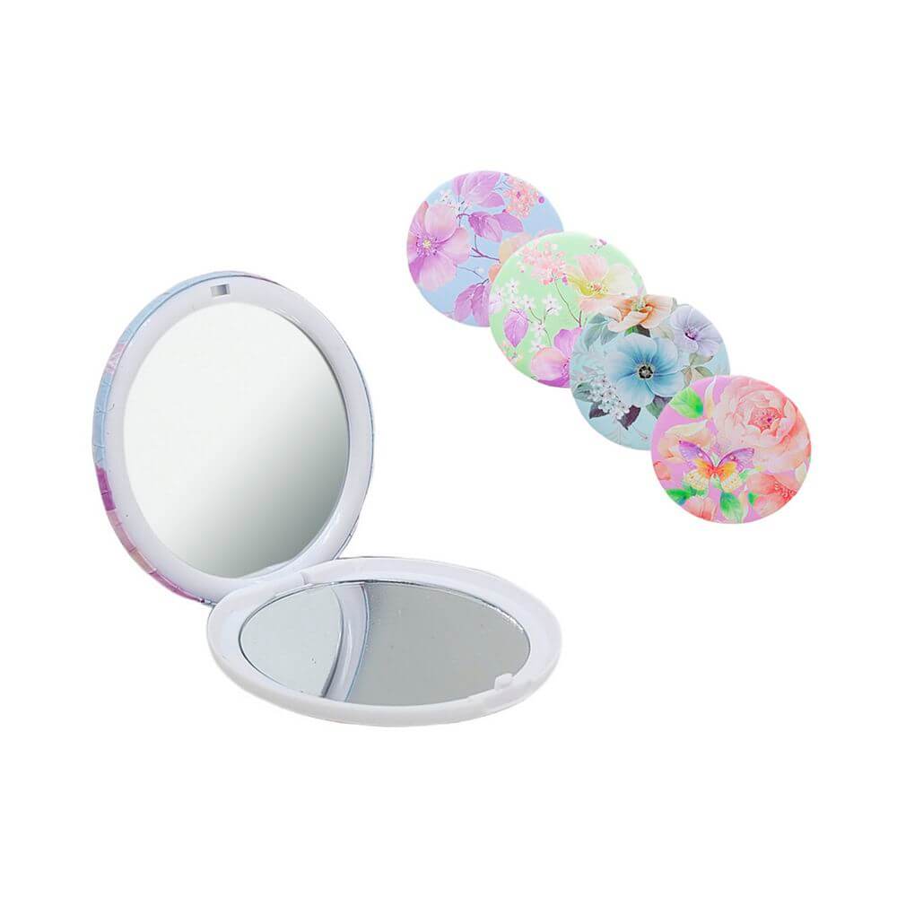 ESPELHO DE BOLSO PLASTICO ESP20-6 ESPELHO DE BOLSO ESP20-6, ESPELHO, ESPELHO DE BOLSO, ESPELHO DE PLASTICO, ESPELHO FLOR, ESPELHO ESTAMPADO, ARTIGOS COSMETICOS Beleza & Saude