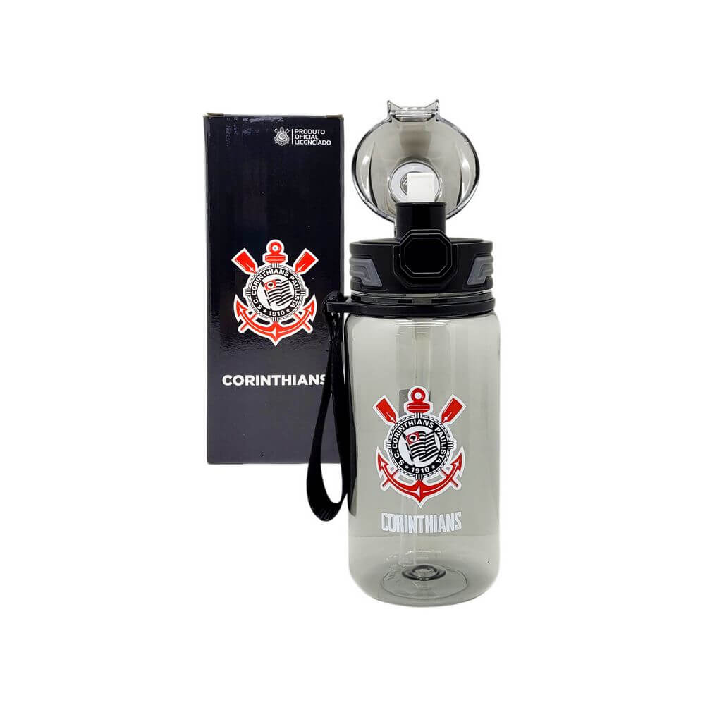 GARRAFA 650ML CORINTHIANS DF6608-1 GARRAFA 650ML CORINTHIANS DF6608-1, GARRAFA, GARRAFA 650ML, GARRAFA CORINTHIANS, GARRAFA DE PLASTICO, CORINTHIANS, TIME, FUTEBOL Times de Futebol