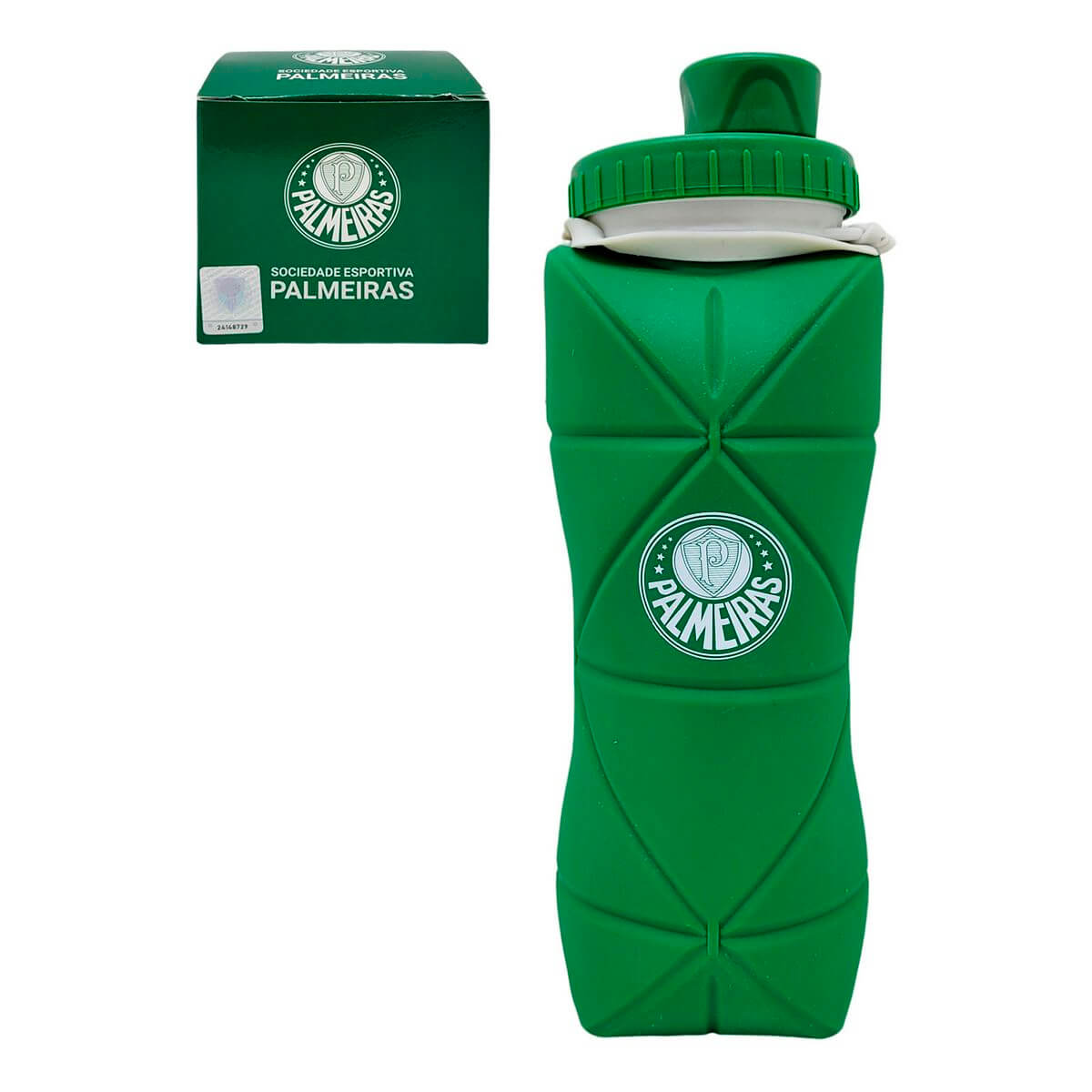 GARRAFA SILICONE 600ML PALMEIRAS VSC004-3 GARRAFA SILICONE 600ML PALMEIRAS VSC004-3, GARRAFA, GARRAFA DE SILICONE, GARRAFA DOBRAVEL, 600ML, PALMEIRAS, FUTEBOL Times de Futebol
