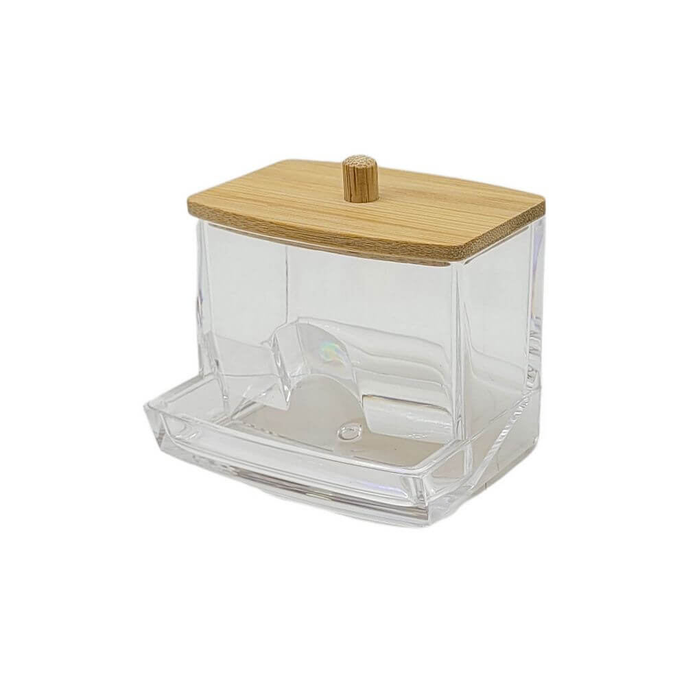 ORGANIZADOR BAMBU P/ COTONETE 9X7CM SXBT-5670 PORTA COTONETE SXBT-5670, PORTA COTONETE, UD, COTONETE, ALGODAO, PORTA ALGODAO Beleza & Saude