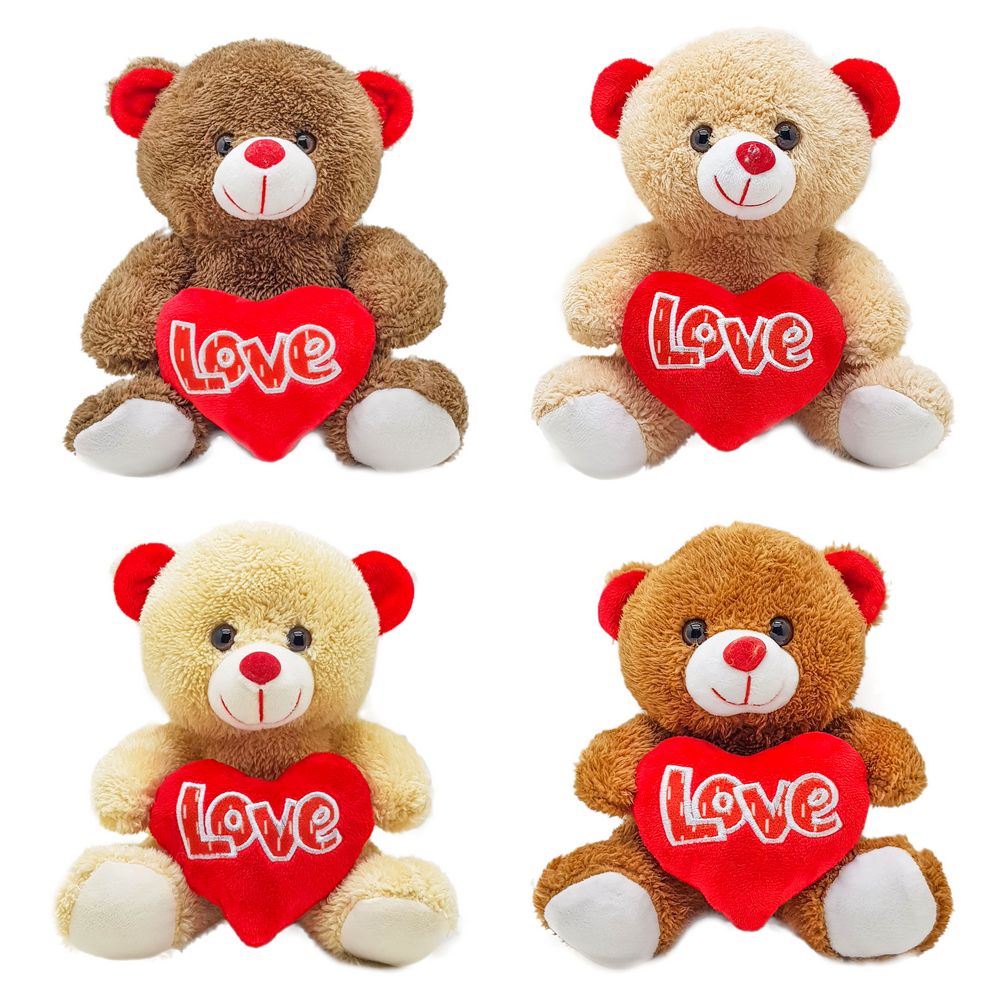 PELUCIA URSO AMOR 20CM FE6801 PELUCIA URSO C/ CORACAO FE6801, PELUCIA COM CORACAO LOVE, URSO CORACAO LOVE, URSO CORACAO, URSO LOVE, URSO PELUCIA, URSO Brinquedos