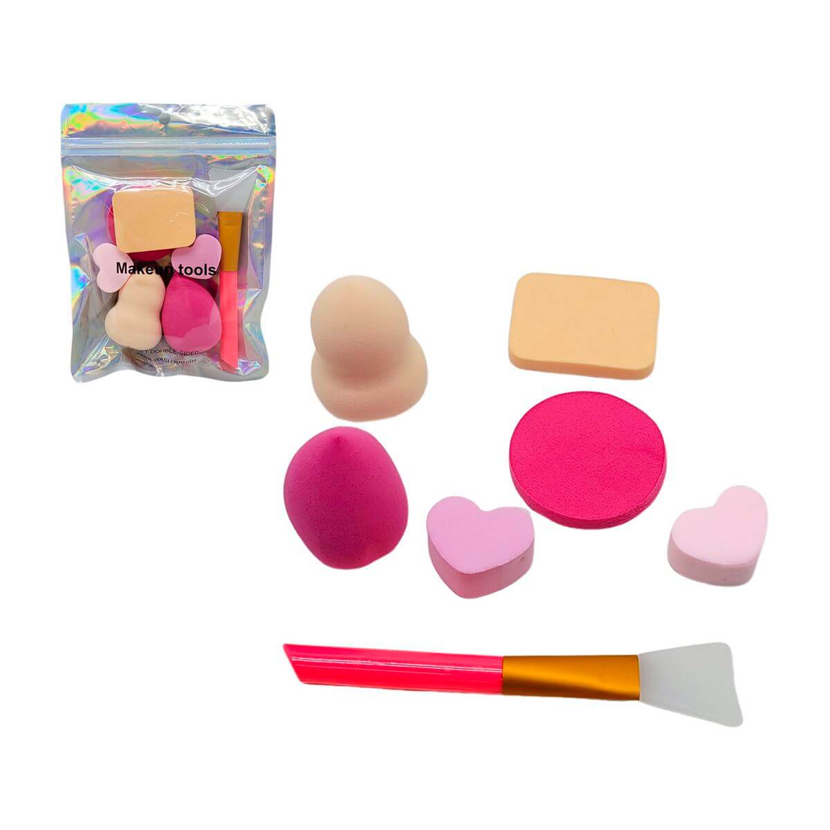 KIT ESPONJAS FP067 KIT ESPONJAS FP067, ESPONJA, KIT ESPONJAS, MAQUIAGEM, ARTIGOS COSMETICOS Beleza & Saude