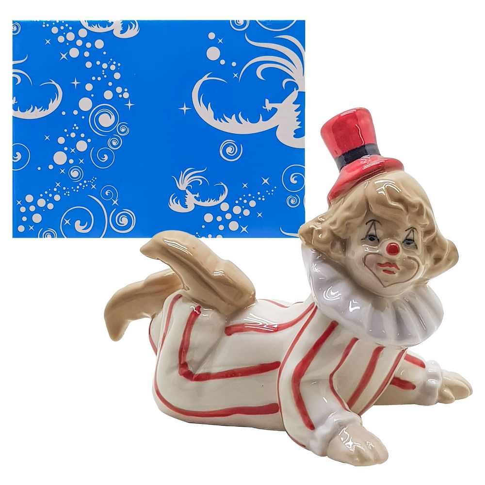 ENFEITE PORCELANA PALHACO QWK-413 ENF. PORCELANA PALHACO QWK-413, ENFEITE PORCELANA PALHACO, PALAHACO PORCELANA, ENFEITE PALHACO, PALHACO DECORATIVO, PALHACO, ENFEITE-Decoracao e Presentes