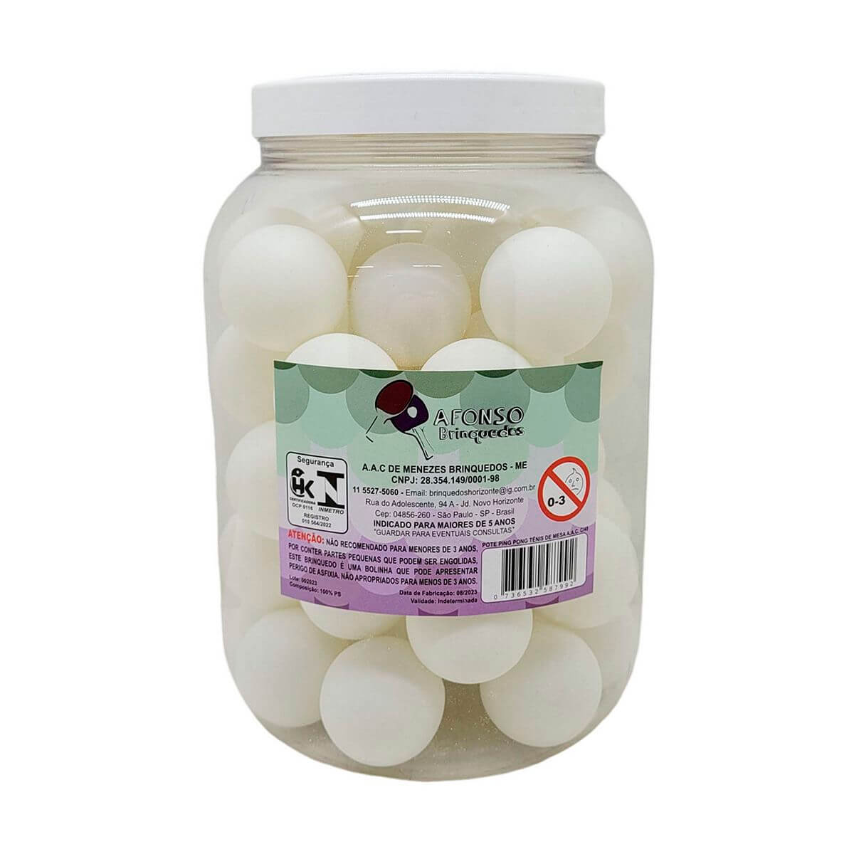 BOLA PING-PONG BRANCA C/48 PCS PS48BS POTE C/48 BOLAS PING-PONG BRANCA PS48BS, BOLA, BOLINHA, PING PONG, POTE DE BOLINHAS, POTE DE BOLAS, BOLAS DE PING PONG, BOLINHA DE PING PONG Brinquedos