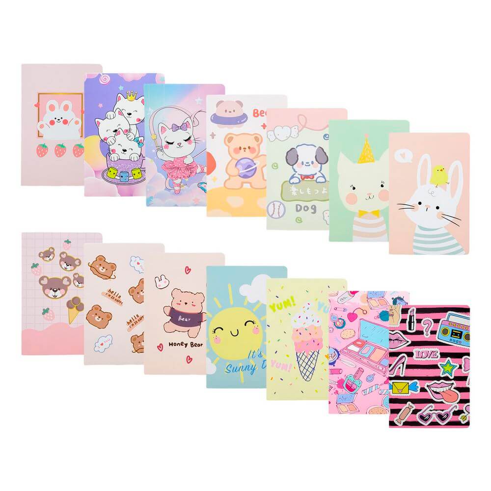 CADERNO DE ANOTACAO BROCHURA 21CM DF-CD141002 CADERNO P/ ANOTACAO DF-CD141002, CADERNO, CADERNO PARA ANOTACOES, CADERNO INFANTIL, CADERNO FOFO, ESCOLA, PAPELARIA Material Escolar e Papelaria