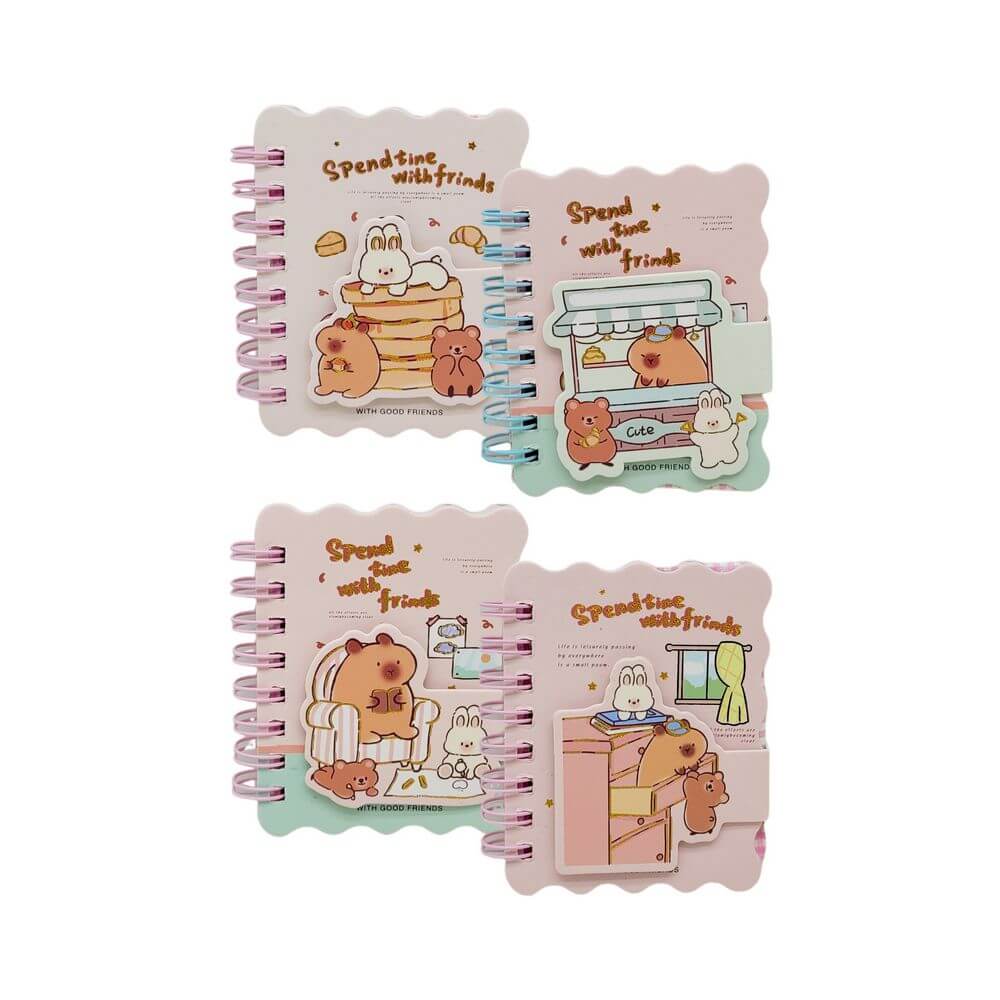 BLOCO PARA ANOTACAO 60FLS 8X7CM CAPIVARA A7-MJ771-7 MINI CADERNO 60FLS A7-MJ771-7, CADERNO, MINI CADERNO, CADERNO 60 FOLHAS, CADERNO FOFO, CADERNO INFANTIL, PAPELARIA Material Escolar e Papelaria