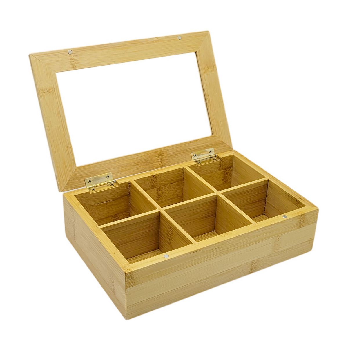 PORTA CHA DE BAMBU C/6 DIVISORIAS 24X16X7CM 5632 CAIXA DE CHA BAMBU C/6 DIVISORIAS 5632, CAIXA DE CHA, CAIXA DE BAMBU, CAIXA COM DIVISORIAS, CAIXA ORGANIZADORA, COZINHA, CHA-Cozinha