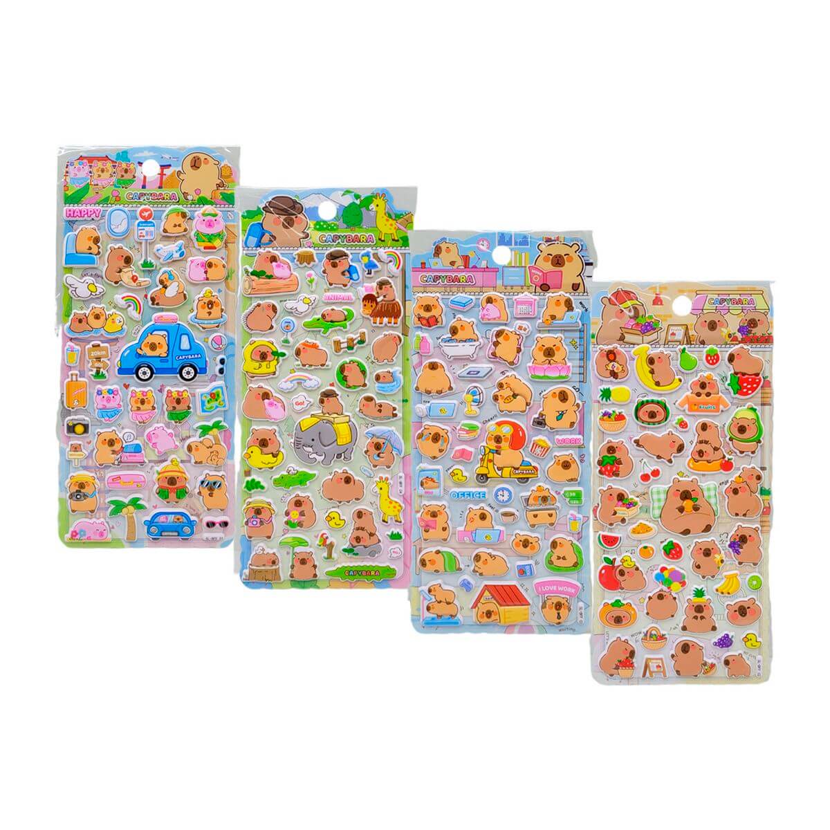 ADESIVOS CAPIVARA 3D 22X10CM AX-MJ2479-11L ADESIVOS CAPYBARA 3D AX-MJ2479-11L, ADESIVO, CAPIVARA, ADESIVO 3D, PAPELARIA Material Escolar e Papelaria