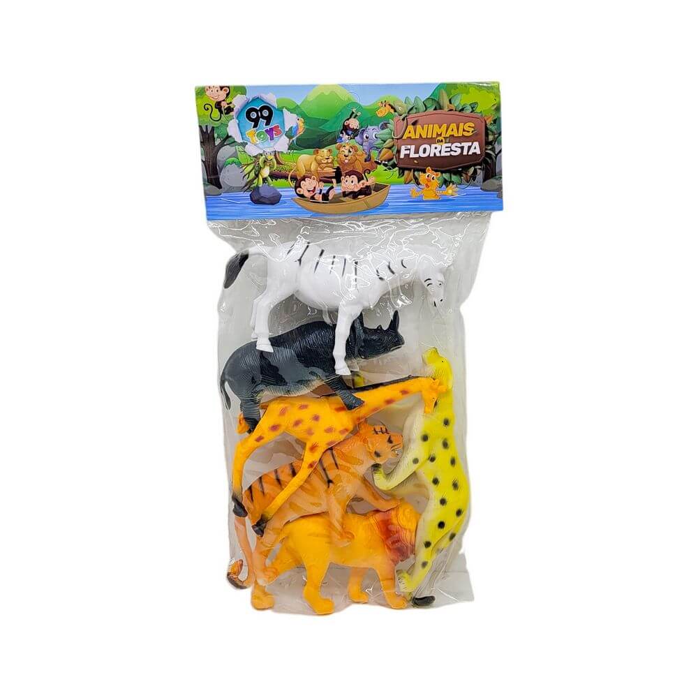 ANIMAIS DA SELVA 35X16CM SUPER-22027 KIT ANIMAIS DA FLORESTA SUPER-22027, ANIMAL, BRINQUEDO ANIMAL, ANIMAIS DIVERSOS, KIT ANIMAIS, ANIMAIS DA FLORESTA, BRINQUEDOS Brinquedos