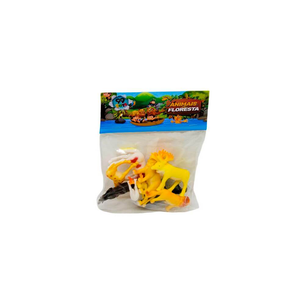 ANIMAIS DA SELVA 20X15CM SUPER-22029 KIT ANIMAIS DA FLORESTA SUPER-22029, ANIMAL, BRINQUEDO ANIMAL, KIT ANIMAIS, ANIMAIS DIVERSOS, ANIMAIS DA FAZENDA, BRINQUEDOS Brinquedos