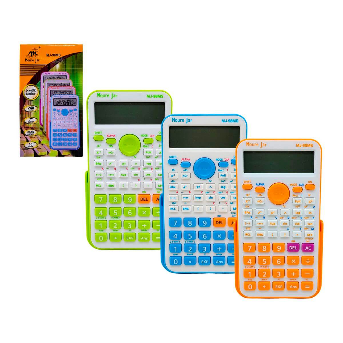 CALCULADORA CIENTIFICA 16CM MJ-98MS CALCULADORA CIENTIFICA MJ-98MS, CALCULADORA, CALCULADORA CIENTIFICA, CALCULADORA PRETA, ESCOLA, PAPELARIA, ESCRITORIO Material Escritório