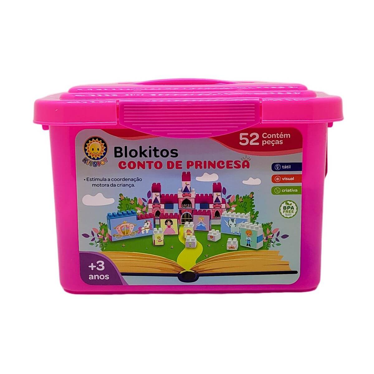 BLOKITOS BALDE 52PCS PRINCESA 81381 BLOKITOS CONTO DE PRINCESA 52PCS 81381, BLOKITOS, LEGO, BLOCOS DE MONTAR, PRINCESAS, CONTO DE PRINCESA, BRINQUEDOS Brinquedos
