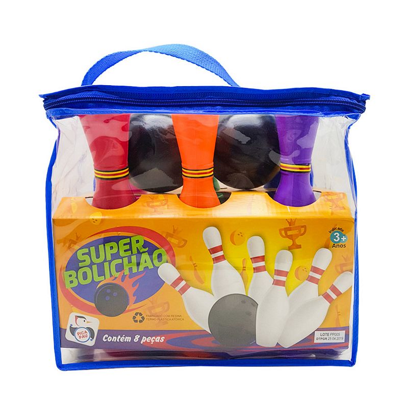 BOLICHAO C/8 PCS 30X28CM 621 SUPER BOLICHAO BRINQUEDO, BOLICHE BRINQUEDO, BOLICHE BRINQUEDO PLASTICO Brinquedos