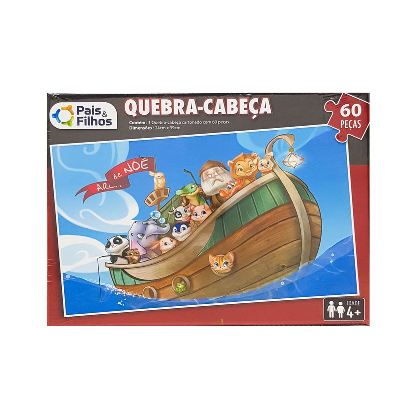 QUEBRA CABECA 60PCS ARCA 2857 JOGOS TABULEIROS, JOGOS, JOGO QUEBRA CABECA Brinquedos