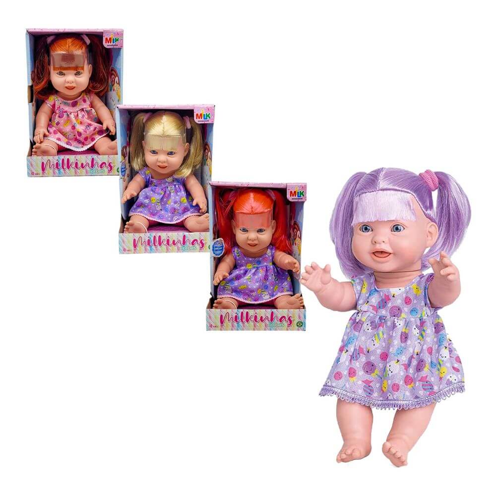 BONECA MILKINHAS COLORS 636 BONECA MILKINHAS COLORS 636, BONECA, BONECA MILKINHAS, BONECA COLORS, COLORS, BONECA COLORIDA, BONECA COM ROUPA Brinquedos