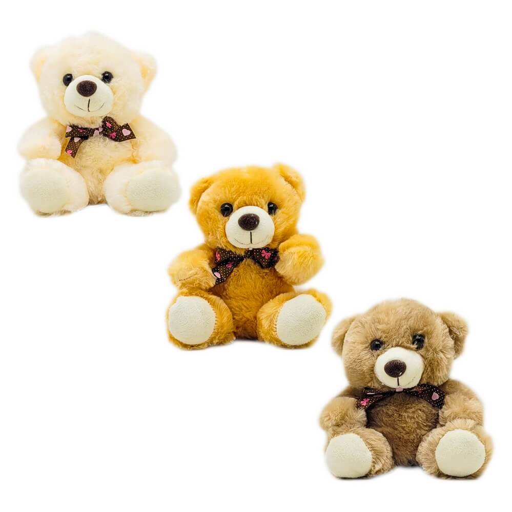 PELUCIA URSO 16CM FC2607 PELUCIA URSO C/ LACO FC2607, URSO PELUCIA, URSO, PELUCIA, URSO PEQUENO, PELUCIA PEQUENO Brinquedos