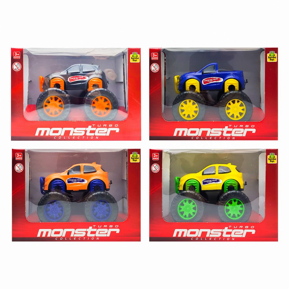 CARRO TURBO MONSTER 25CM 0018 CARRO TURBO MONSTER 0018 Brinquedos