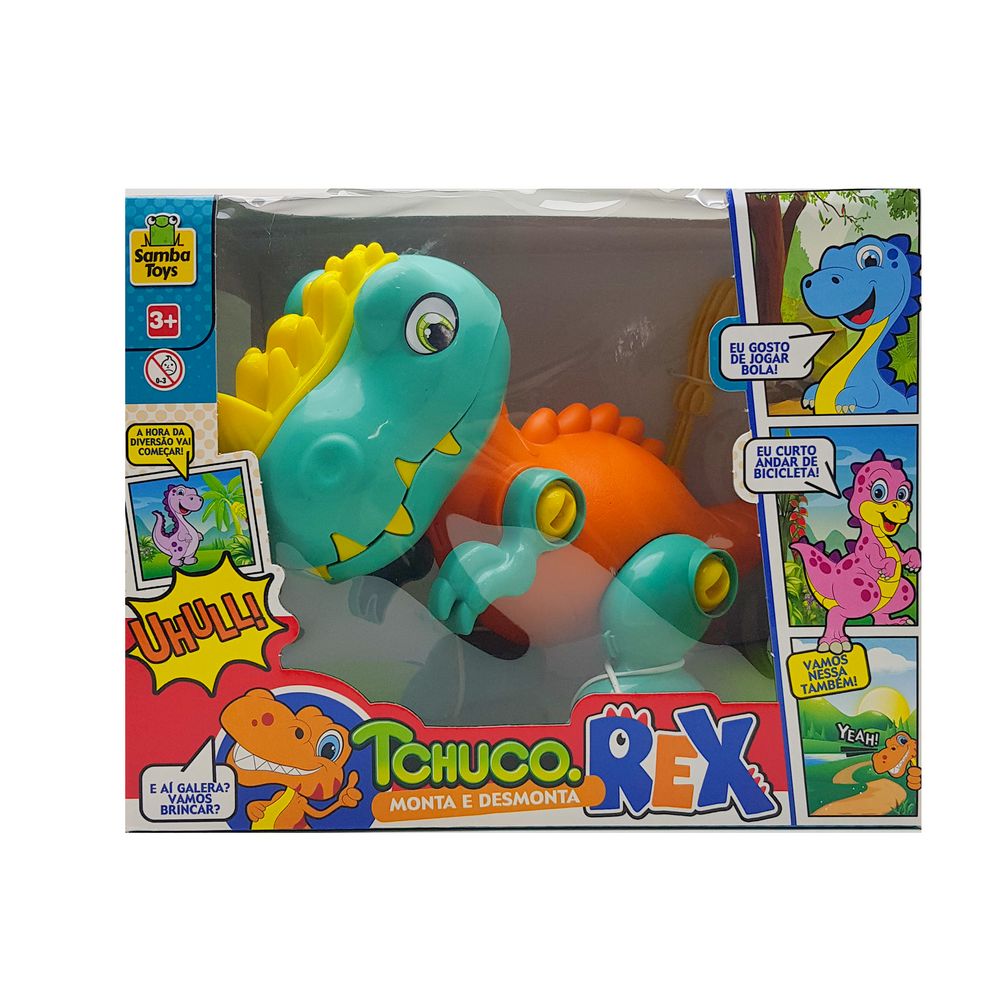 BRINQUEDO DE MONTAR DINO REX 30X24CM 0251 BRINQ. TCHUCO REX 0251 Brinquedos