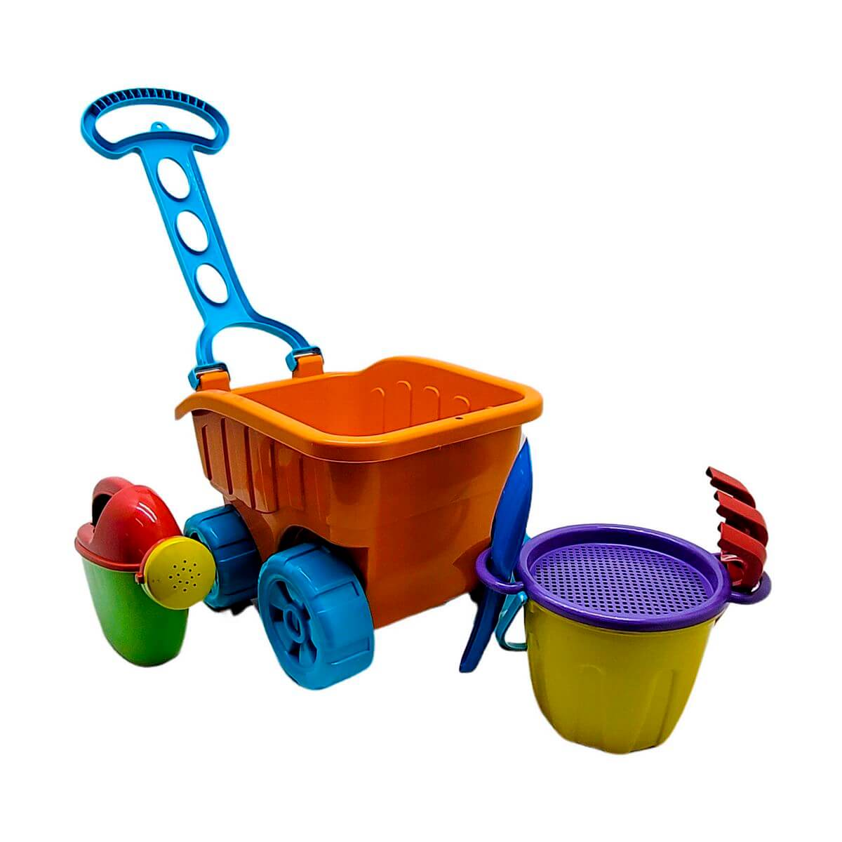 BALDE CARRIOLA DIVER PRAIA 9PCS 33CM 8087 CARRIOLA DIVER PRAIA 8087, CARRIOLA, CARRIOLA LARANJA, DIVER PRAIA, KIT PRAIA, CARRINHO, BRINQUEDOS Brinquedos