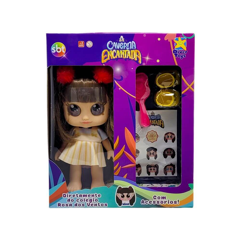 BONECA CAVERNA ENCANTADA NINA 8340 BONECA CAVERNA ENCANTADA NINA 8340, BONECA, BONECA CAVERNA ENCANTADA, BONECA NINA, CAVERNA ENCANTADA, SBT, BRINQUEDOS Brinquedos