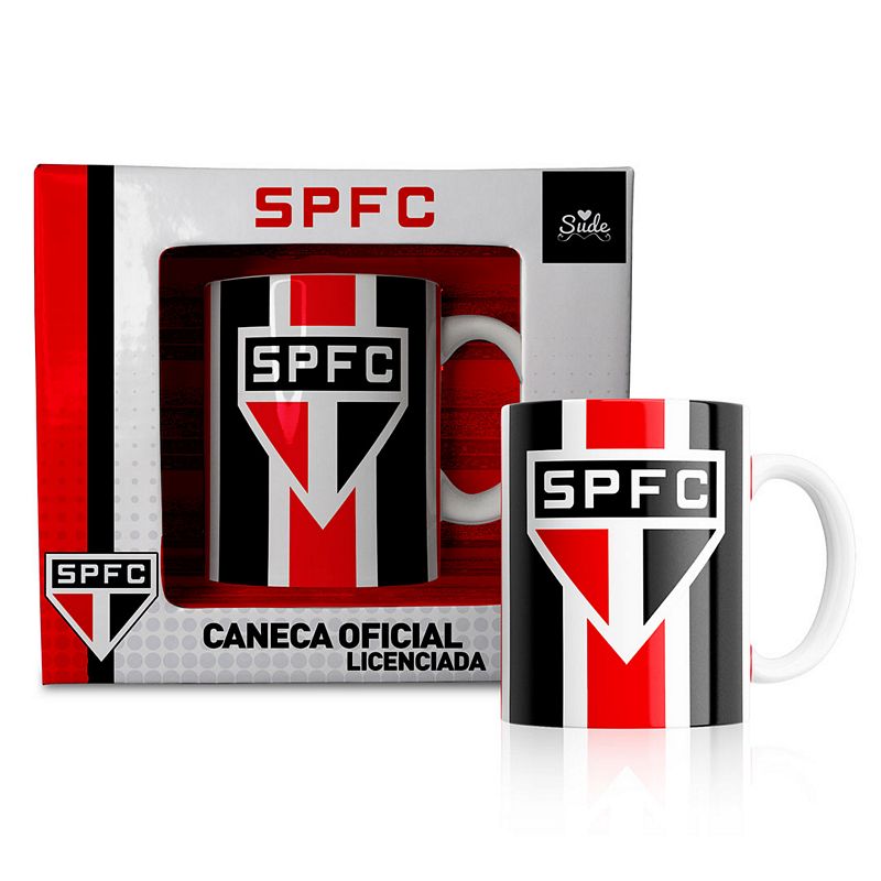 CANECA CERAMICA SAO PAULO 330ML SP002-CAN CANECA CERAMICA SAO PAULO, CANECA SAO PAULO, CANECA CERAMICA, CANECA TIME FUTEBOL, SAO PAULO Times de Futebol