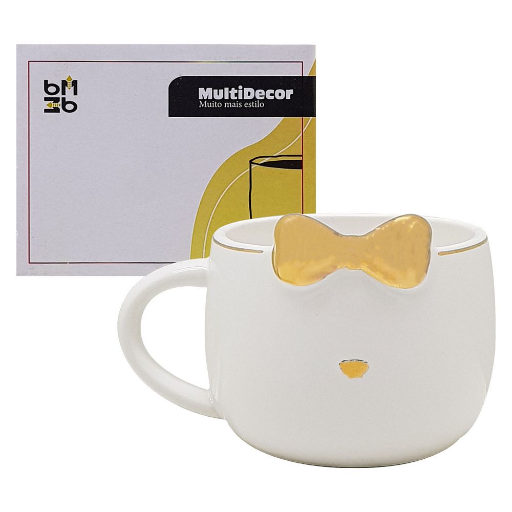 CANECA 3D GATO LACINHO BM361623 CANECA / VASO LACINHO BM361623 Cozinha