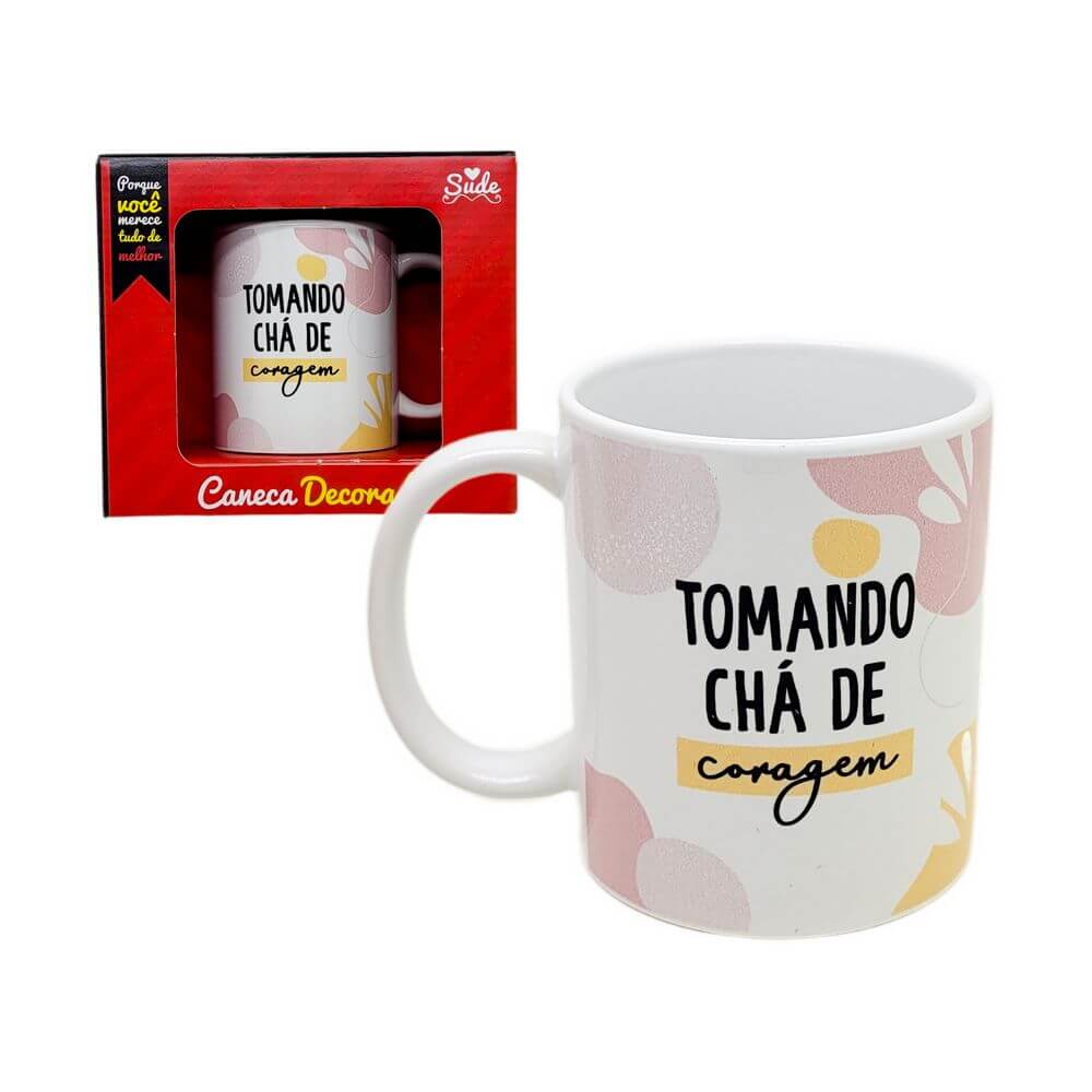 CANECA CERAMICA 300ML CHA DE CORAGEM CAN-1146 CANECA CHA DE CORAGEM 300ML CAN-1146, CANECA CERAMICA CHA DE CORAGEM, CANECA CERAMICA CORAGEM, CANECA CERAMICA, CANECA CORAGEM, CANECA CHA, CANECA Cozinha