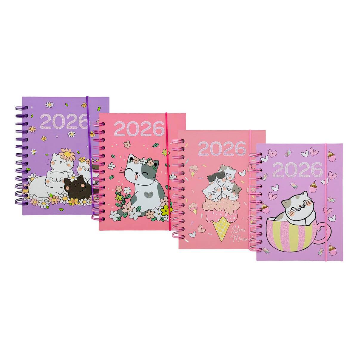 AGENDA 2026 137X187MM 336FLS DV80556 AGENDA 2026 137X187MM 336FLS DV80556, AGENDA, AGENDA 2026, AGENDA 300 FOLHAS, AGENDA GATOS, AGENDA ROSA, PAPELARIA, ESCOLA Material Escritório