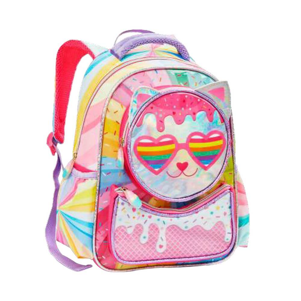MOCHILA INFANTIL P/ COSTAS FEM. CANDY CAT DL1702 MOCHILA P/ COSTAS CANDY CAT DL1702, MOCHILA, MOCHILA PARA AS COSTAS, MOCHILA INFANTIL, MOCHILA CANDY CAT, MOCHILA GATO, ESCOLA Material Escolar e Papelaria