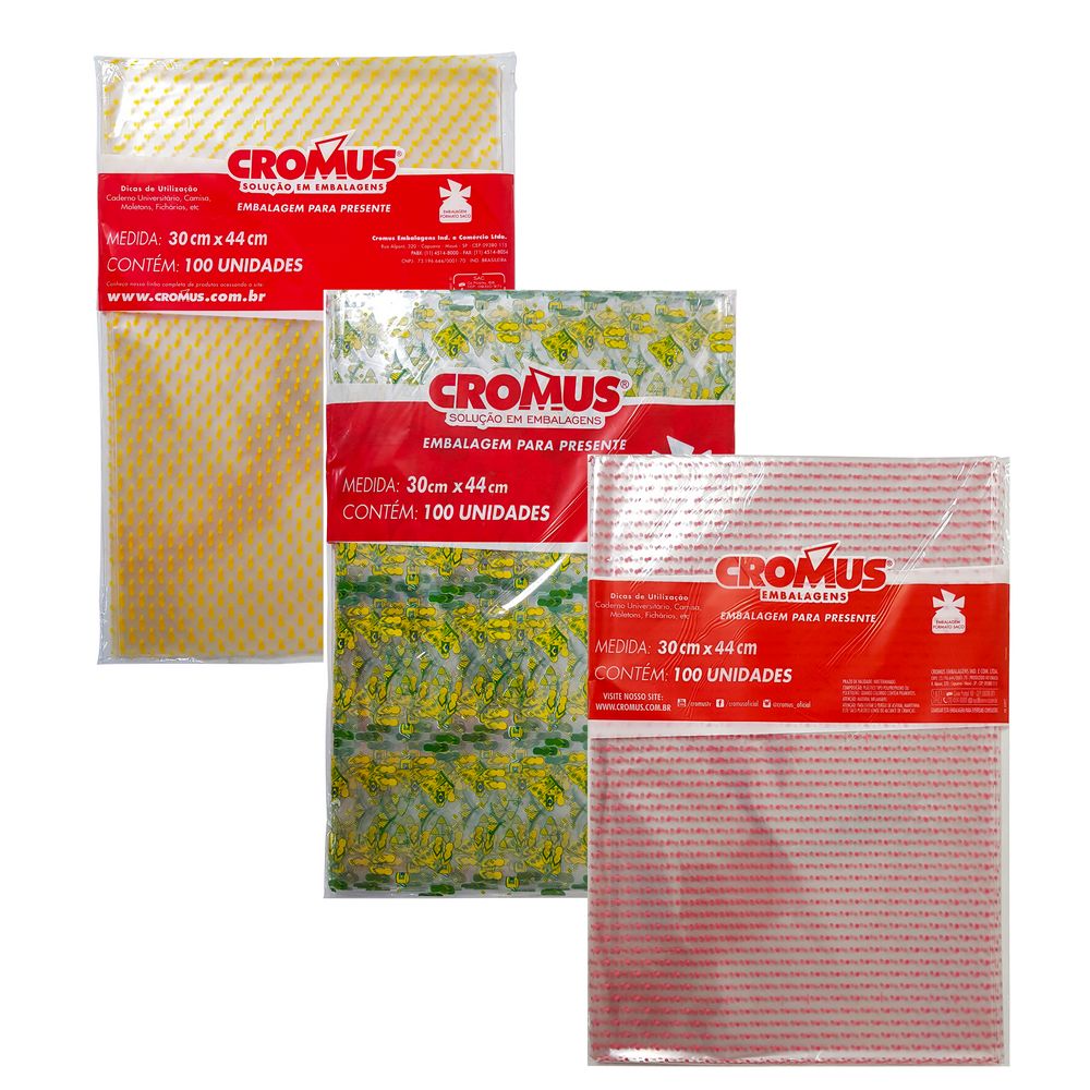 EMBALAGEM CROMUS INCOLOR ESTAMPADO 30X44 C/100 EMBALAGEM 30X44 INCOLOR ESTAMPADA, EMBALAGEM PRESENTE ESTAMPADA, EMBALAGEM INCOLOR DECORADA, EMBALAGEM 30X44 INCOLOR, EMBALAGEM 30X44 INCOLOR ESTAMPADO, EMBALAGEM 30X44, EMBALAGEM INCOLOR ESTAMPADO Decoracao e Presentes