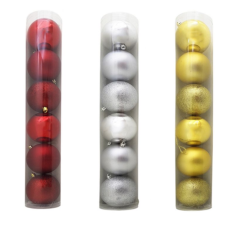 BOLA DE NATAL TUBO C/6 TD101-2DR ENFEITE BOLINHAS NATAL DOURADA, ENFEITE BOLA DOURADA, ENFEITE NATAL BOLA, ENFEITE BOLAS NATALINAS, ENFEITE BOLA DECORATIVA NATAL, ENFEITE BOLA DECORADA NATAL, ENFEITE BOLAS ARVORE NATAL, BOLA NATAL GLITTER, BOLA NATAL ARVORE, ENFEITE NATAL BOLA MISTA Natal e Ano Novo