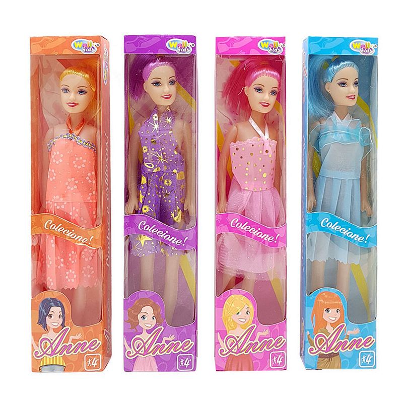 BONECA FASHION ANNE 29CM WB3065 BONECA ANNE, BONECA PLASTICO DECORADA, BONECA PLASTICO ACESSORIOS, BONECA ENFEITADA, BRINQUEDO BONECA Brinquedos