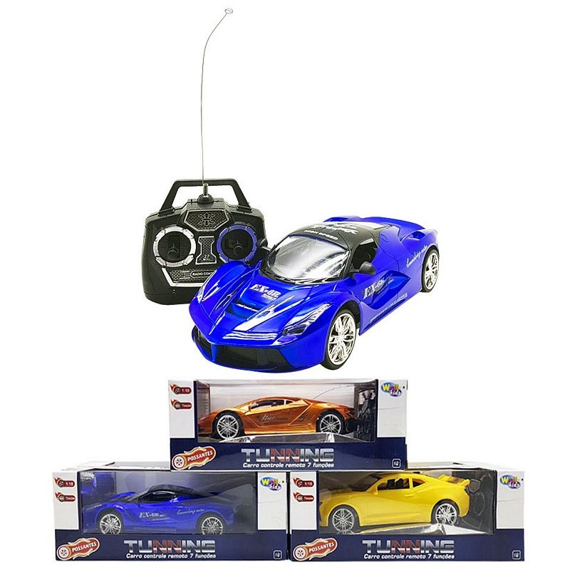 CARRO C/ CONTROLE REMOTO 31CM WB3783 CARRO CONTROLE REMOTO, CARRINHO CONTROLE REMOTO, CARRINHO BRINQUEDO CONTROLE REMOTO, CARRINHO DECORADO CONTROLE REMOTO Brinquedos
