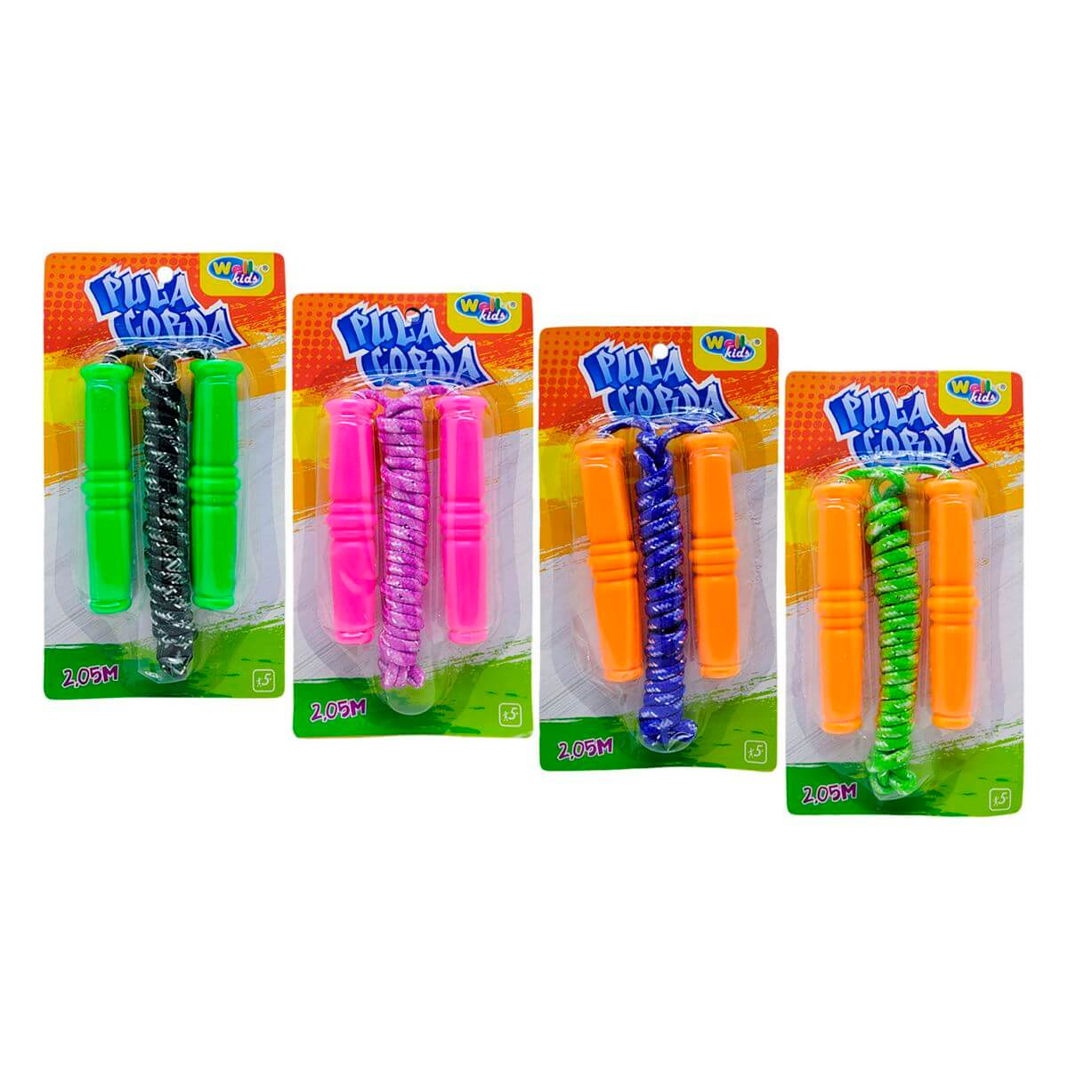 JOGO DE PULA CORDA 2,05M WB4362 PULA CORDA 2,05M WB4362, CORDA, PULA CORDA, BRINQUEDOS, CORDA DE PULAR Brinquedos