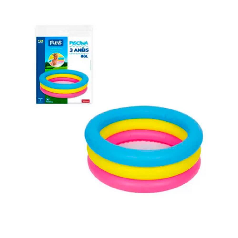 PISCINA 88L 3 ANEIS WS10086-1 PISCINA INFLAVEL 3 ANEIS WS10086-1, PISCINA, PISCINA 88L, PISCINA OVAL Brinquedos