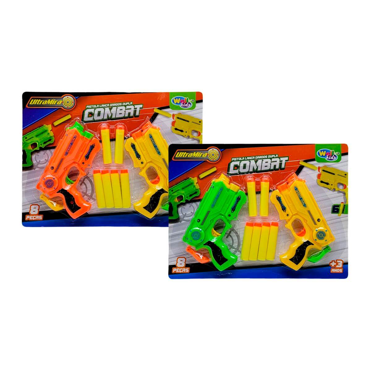 PISTOLAS LANCA DARDOS 8PCS 29X22CM WB19659 PISTOLAS LANCA DARDOS 8PCS WB19659, PISTOLA, LANCA DARDOS, KIT PISTOLAS, ARMA DE BRINQUEDO, BRINQUEDOS Brinquedos