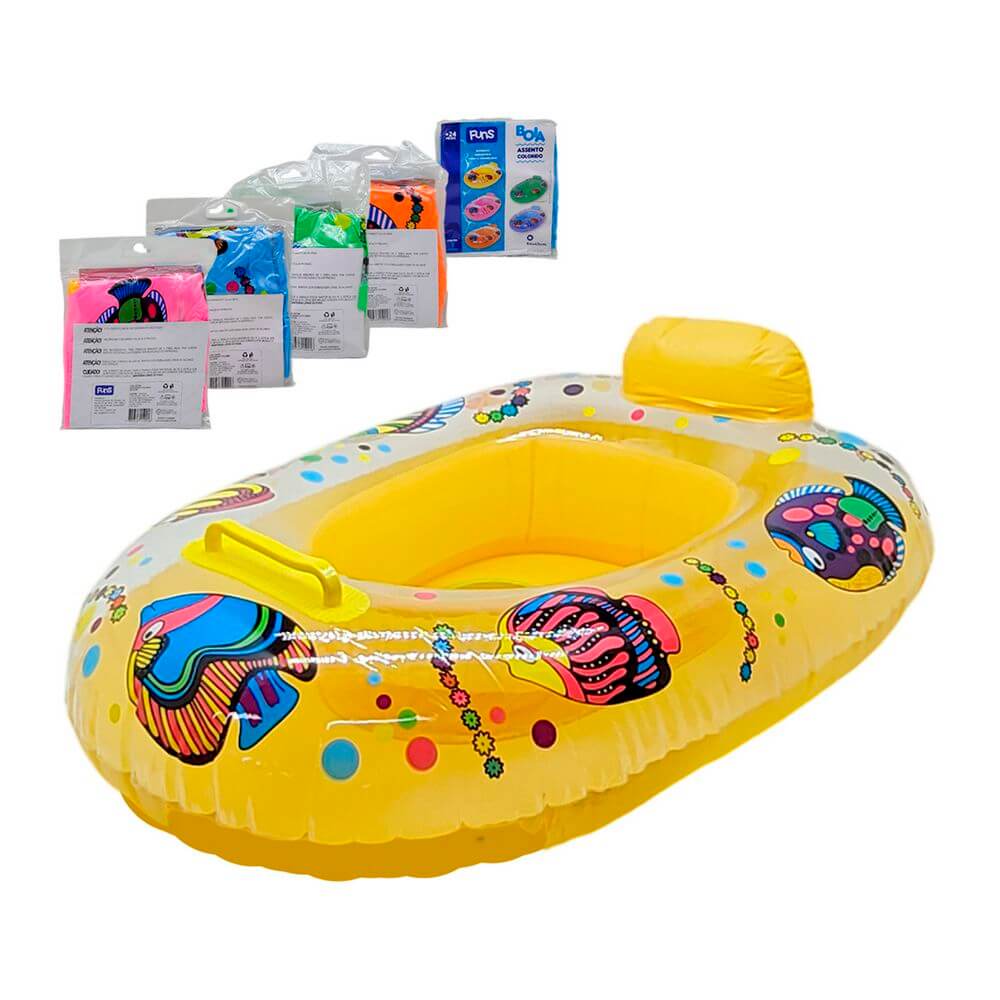 BOIA C/ ASSENTO 64X43CM WS7804 BOIA INF. C/ ASSENTO 64X43CM WS7804, BOIA, BOIA INFANTIL, BOIA COM ASSENTO, BOIA 64CM, BOIA COLOR Brinquedos