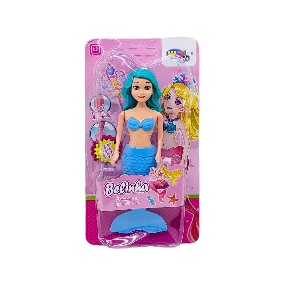 BONECA FADA SEREIA BELINHA A CORDA WB11775 - Brinquedos