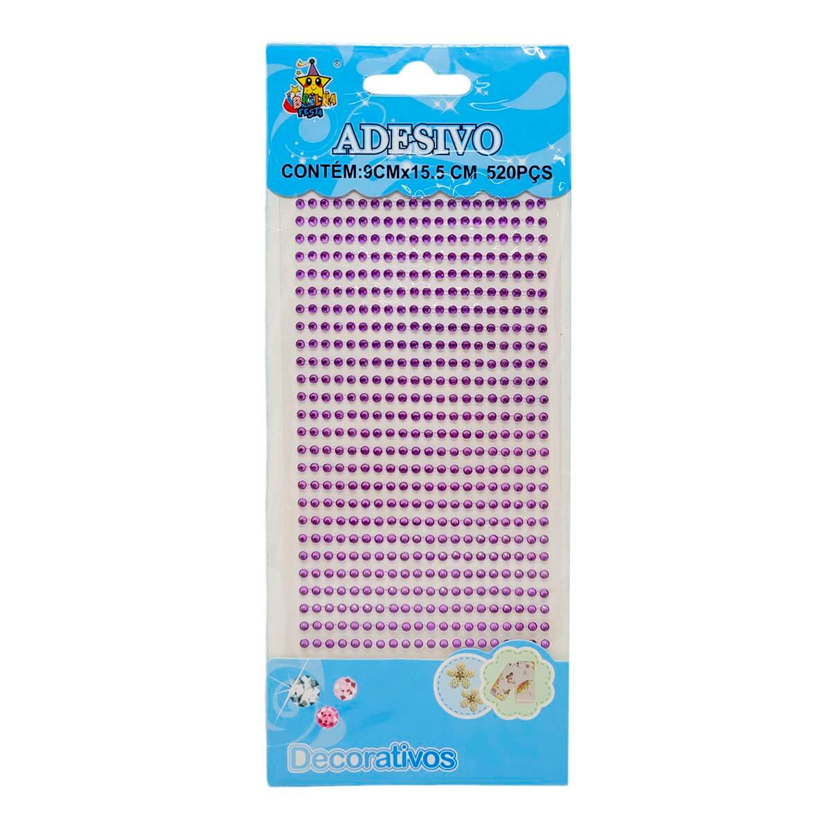 ADESIVO STRASS LILAS 3MM DIA-LC-3 CARTELA ADESIVO STRASS DIA-LC-3, ADESIVO, CARTELA DE ADESIVOS, STRASS, ENFEITE Material Escolar e Papelaria