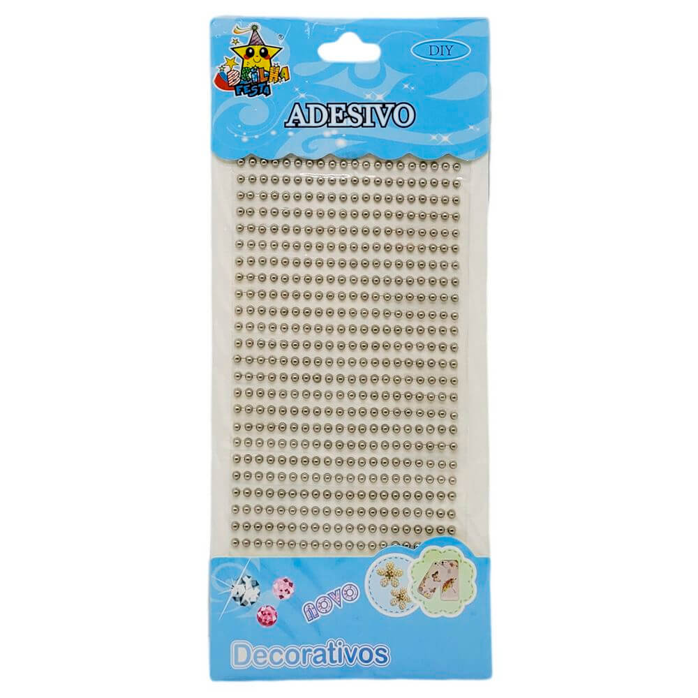 ADESIVO MEIA PEROLA PRATA 3MM PER-AB-PRA-3 CARTELA ADESIVO PEROLA 3MM PER-AB-PRA-3, ADESIVO, CARTELA DE ADESIVOS, PEROLA ADESIVA, PEROLA 3MM, CARTELA PEROLA ADESIVA Material Escolar e Papelaria