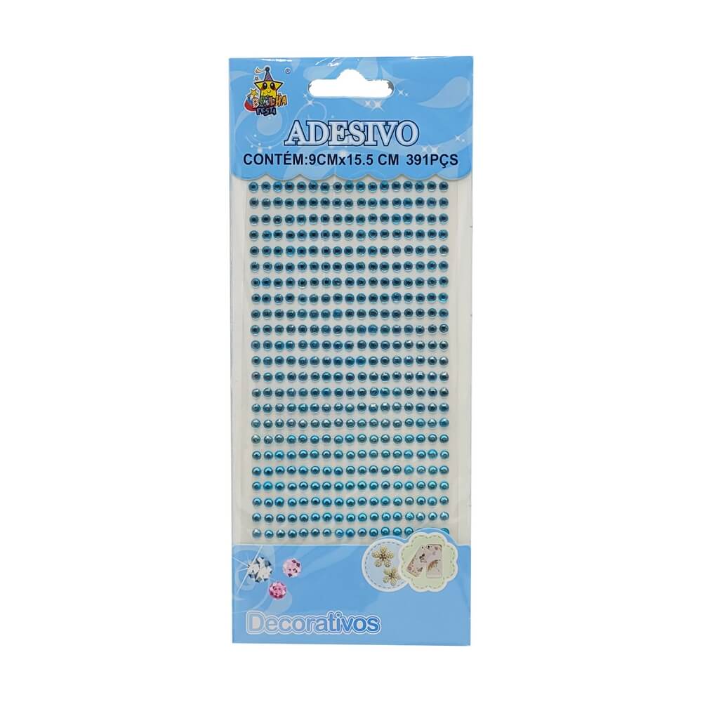 ADESIVO STRASS AZUL 4MM DIA-AC-4 CARTELA ADESIVO STRASS DIA-AC-4, CARTELA ADESIVO STRASS, CARTELA ADESIVO, ADESIVO AZUL, ADESIVO PAREDE Material Escolar e Papelaria