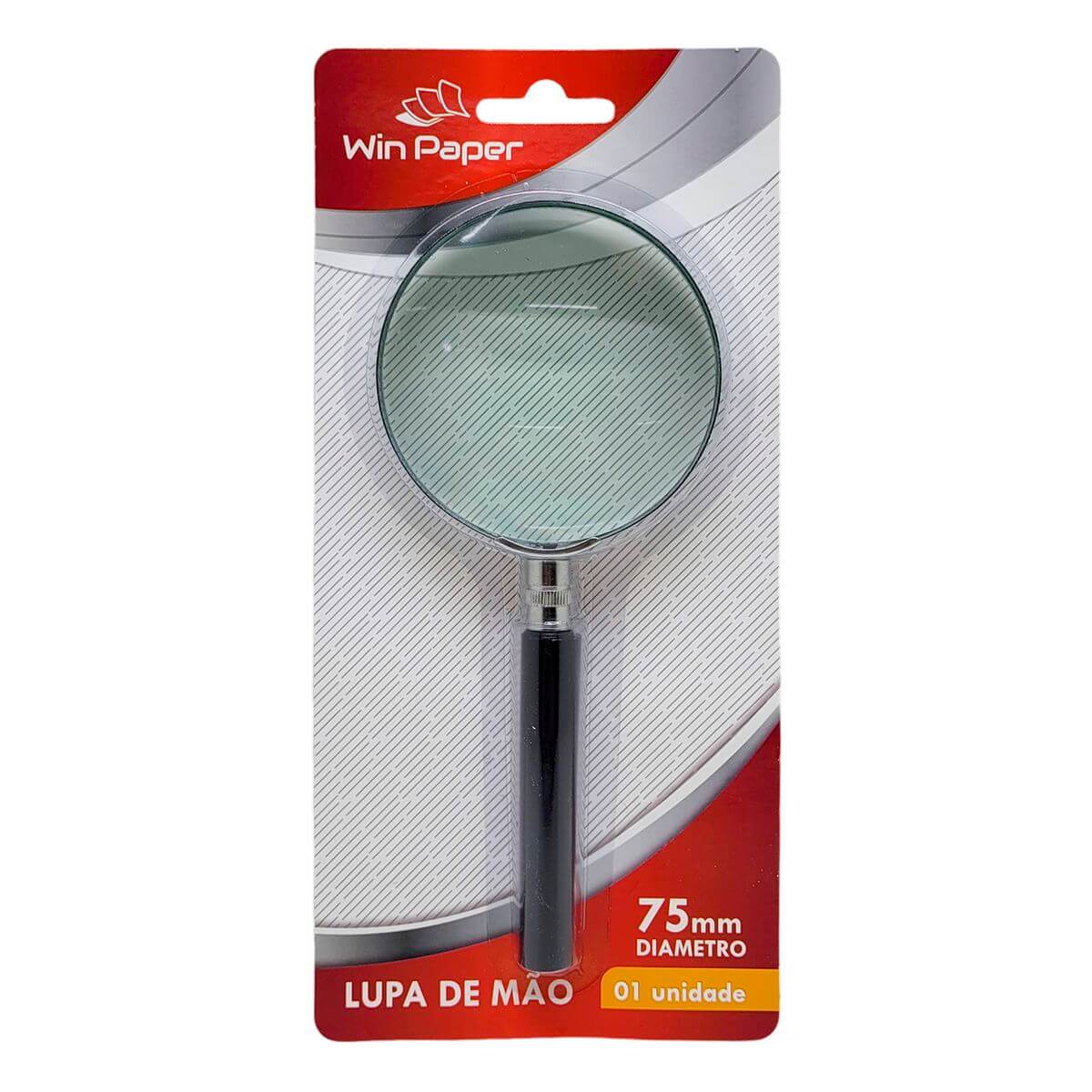 LUPA DE MAO 75MM WPL10036 LUPA DE MAO 75MM WPL10036, LUPA, LUPA DE MAO, 75MM, ESCRITORIO, PAPELARIA Material Escritório