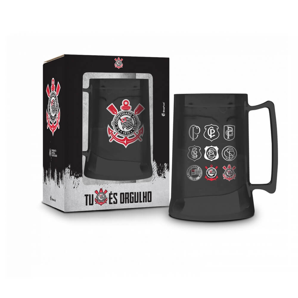 CANECA GEL CORINTHIANS 360ML 11729 CANECA GEL CORINTHIANS 360ML 11729, CANECA, CANECA DE GEL, 360ML, CORINTHIANS, FUTEBOL, BRASFOOT Times de Futebol