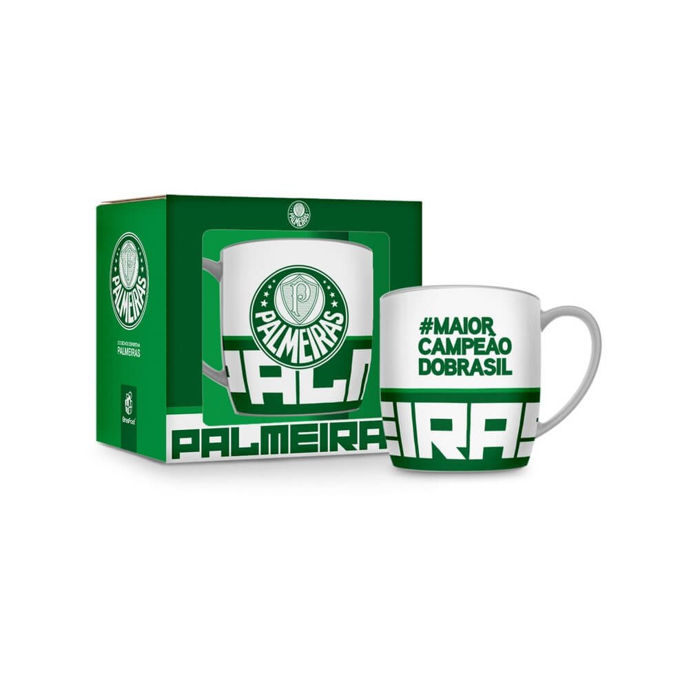CANECA CERAMICA 360ML PALMEIRAS 12521 CANECA PORCE. 360ML PALMEIRAS 12521, CANECA PORCELANA PALMEIRAS, CANECA VERDAO PORCELANA, CANECA PALMEIRAS, CANECA PORCELANA, CANECA, PALMEIRAS Times de Futebol