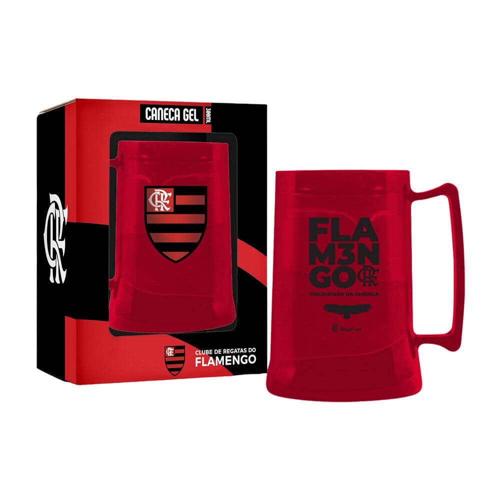 CANECA GEL 300ML FLAMENGO 12876 CANECA GEL 300ML FLAMENGO 12876, CANECA, CANECA GEL, CANECA FLAMENGO, CANECA GEL FLAMENGO, CANECA FLAMENGO BRASFOOT Times de Futebol