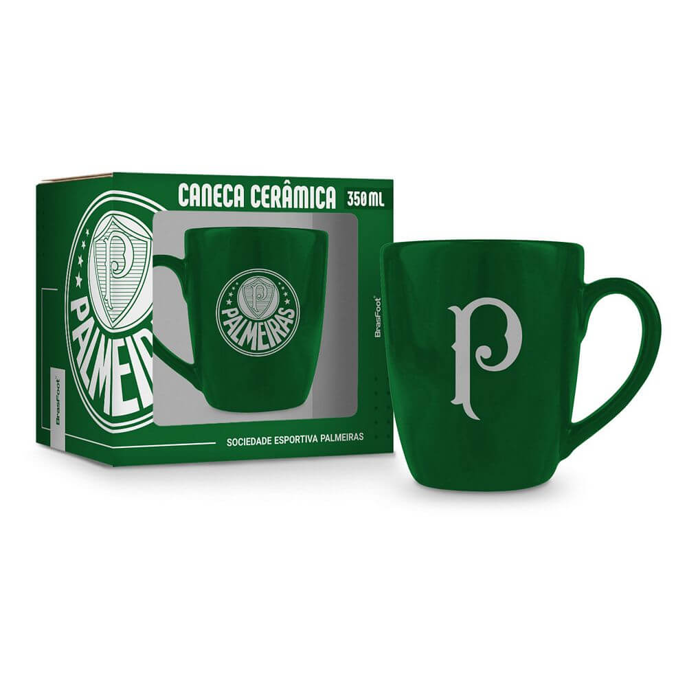 CANECA CERAMICA 350ML PALMEIRAS 12936 CANECA CERAM. 350ML PALMEIRAS 12936, CANECA, CANECA DE CERAMICA, CANECA 350ML, CANECA PALMEIRAS, PALMEIRAS, FUTEBOL Times de Futebol
