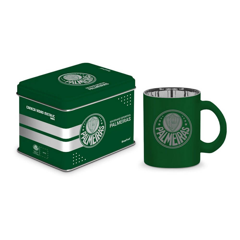 CANECA VIDRO ELETROSTATICA PALMEIRAS 300ML 14442 CANECA VIDRO PALMEIRAS 300ML 14442, CANECA, CANECA DE VIDRO, CANECA 300ML, CANECA PALMEIRAS, PALMEIRAS, TIME, FUTEBOL Times de Futebol
