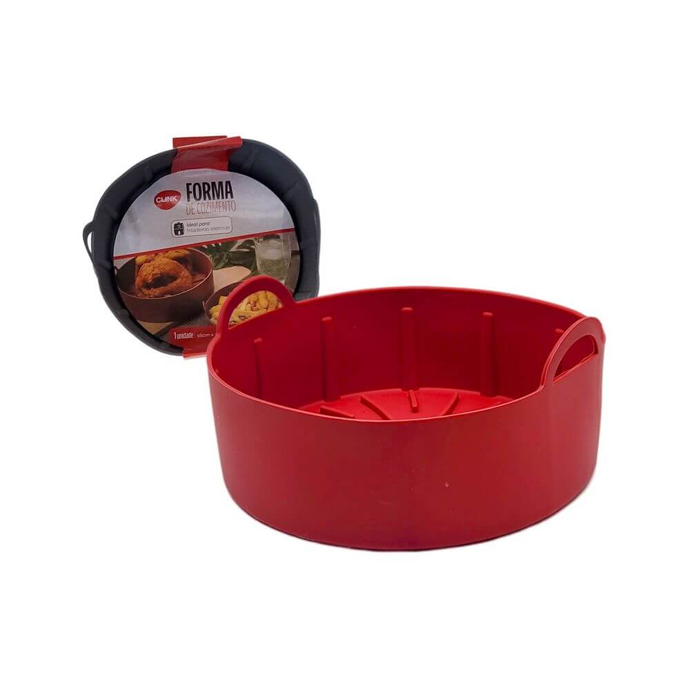 FORMA DE COZIMENTO SILICONE 16CM CK6024 FORMA DE COZIMENTO SILICONE 16CM CK6024, FORMA, COZIMENTO, SILICONE, FRITADEIRA, ELETRICA, AIR FRYER Cozinha