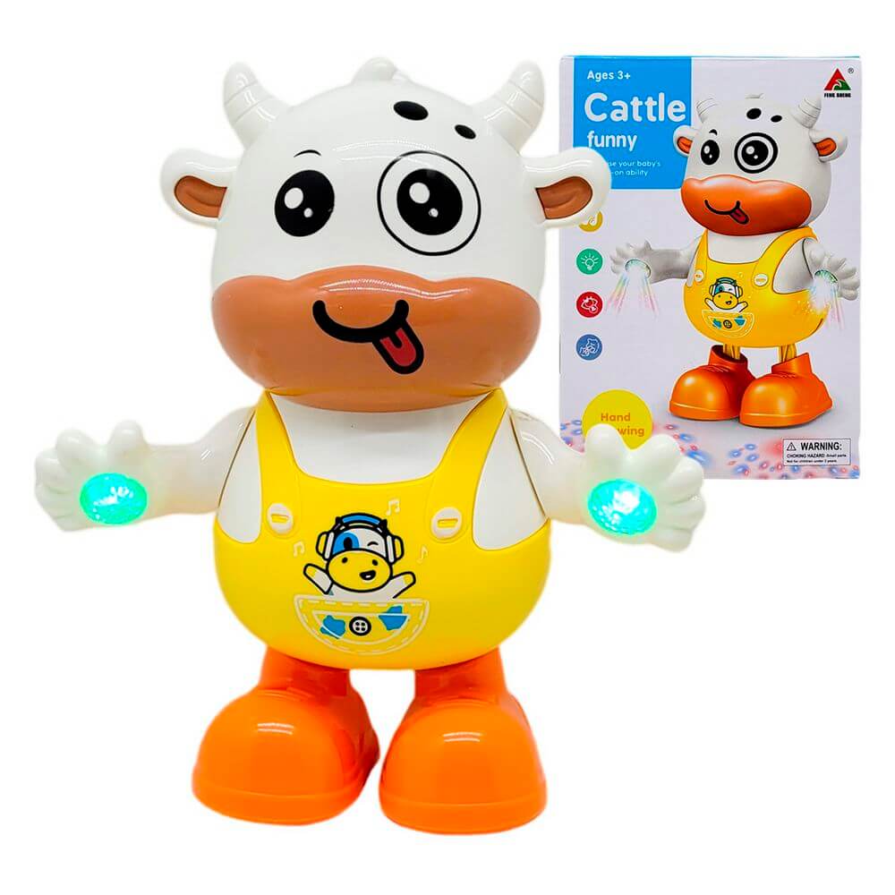 BRINQUEDO MUSICAL CATTLE FUNNY XZ-1600 BRINQUEDO CATTLE FUNNY XZ-1600, CATTLE FUNNY, BRINQUEDO VACA, VACA DANCARINA, BRINQUEDO ROBO, BRINQUEDOS Brinquedos